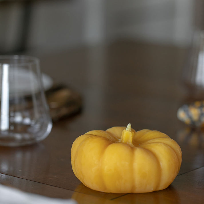 Pumpkin Beeswax Candle