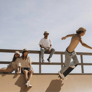 Perry Bone | Beige Cord Bucket Hat
 [Will & Bear]