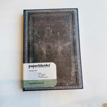 Load image into Gallery viewer, Old Leather Collection Address Book (Midnight Steel)