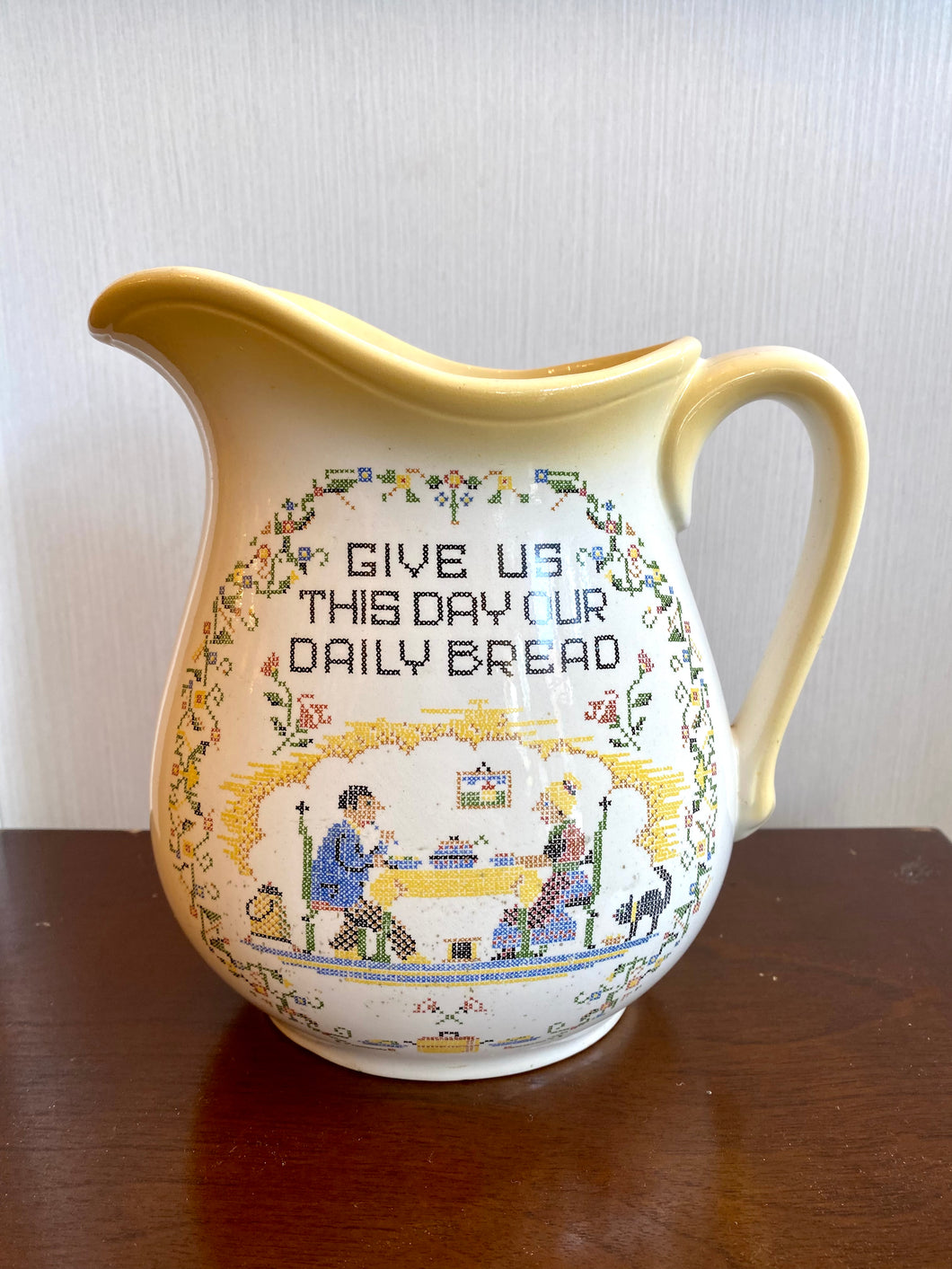 Vintage “Daily Bread” Jug