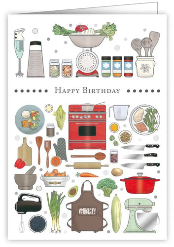 Happy Birthday Kitchen Accessories l Greeting Card