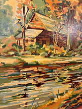 Load image into Gallery viewer, “Indian Summer” Spectacular Vintage MCM Framed Oil Painting (PBN)
