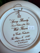 Load image into Gallery viewer, Vintage Porcelain Collectors Plate “Spring Beauty”