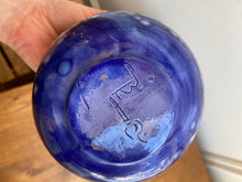Load image into Gallery viewer, Blue Glazed Pottery Bowl with Decorative Cutouts