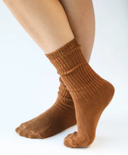 Load image into Gallery viewer, Cotton Socks - Sepia