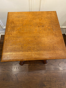 Antique Oak Parlour Table