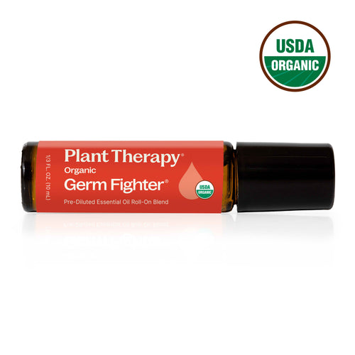 Organic Germ Fighter Essential Oil Blend Pre-Diluted Roll-On 10 mL