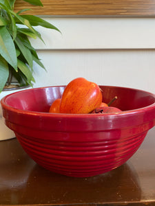 Vintage German Red Mixing Bowl