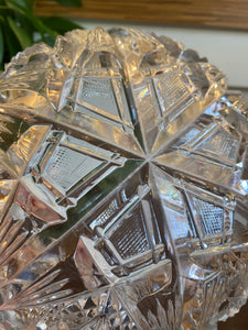 Gorgeous Antique Heavy Cut Crystal Bowl