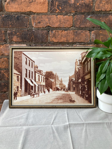 Framed Print High Street Fraserburgh, UK 1900