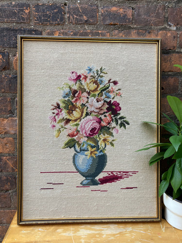 Lovely Floral Still Life Needlepoint