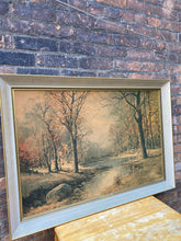 Load image into Gallery viewer, Framed Autumn Forest Painting  Print on Board