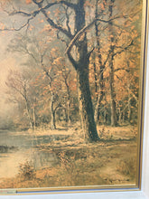 Load image into Gallery viewer, Framed Autumn Forest Painting  Print on Board