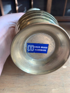 Pretty Vintage Solid Brass Vase