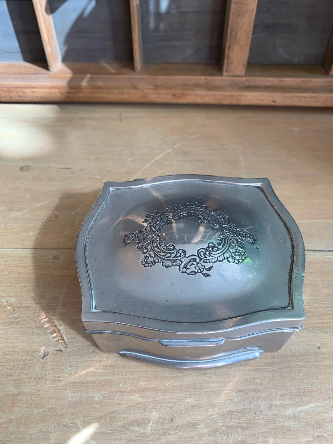 Lovely Vintage Silver Trinket Box