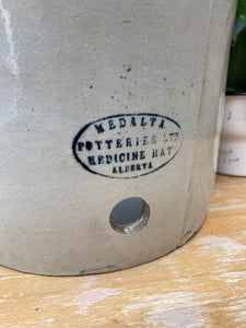 Vintage Medalta Potteries Ltd. 5 Gallon Crock Medicine Hat Alberta