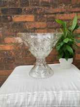 Load image into Gallery viewer, Exceptional Vintage Cut Glass Punch Bowel Set