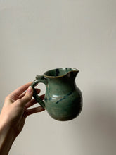 Load image into Gallery viewer, Beautiful Signed Blue Green Pottery Pitcher Vase