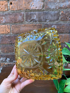 Beautiful Amber Glass Dish