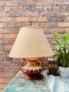 Vintage Mid Century Pottery Lamp