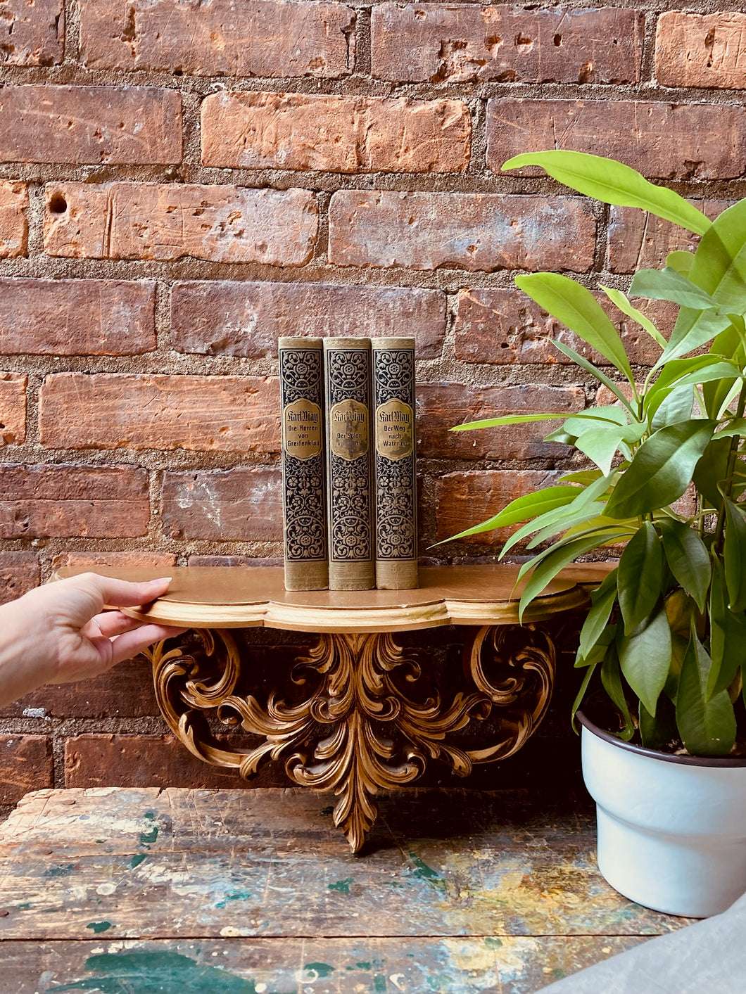 Gold Gilt Wall Shelf