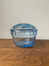 Load image into Gallery viewer, Pale Blue Glass Lidded Dish