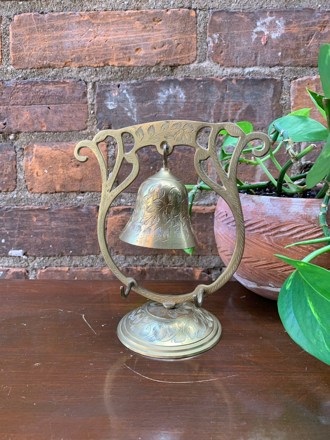 Lovely Table Top Brass Hanging Bell