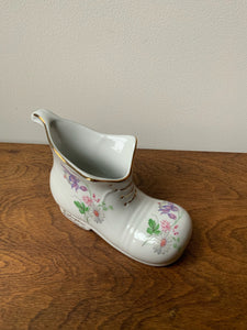 Darling Floral Boot Vase or Pen Holder!