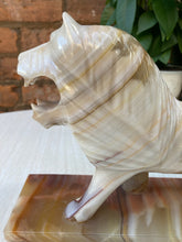 Load image into Gallery viewer, Spectacular Vintage Carved Alabaster Lion