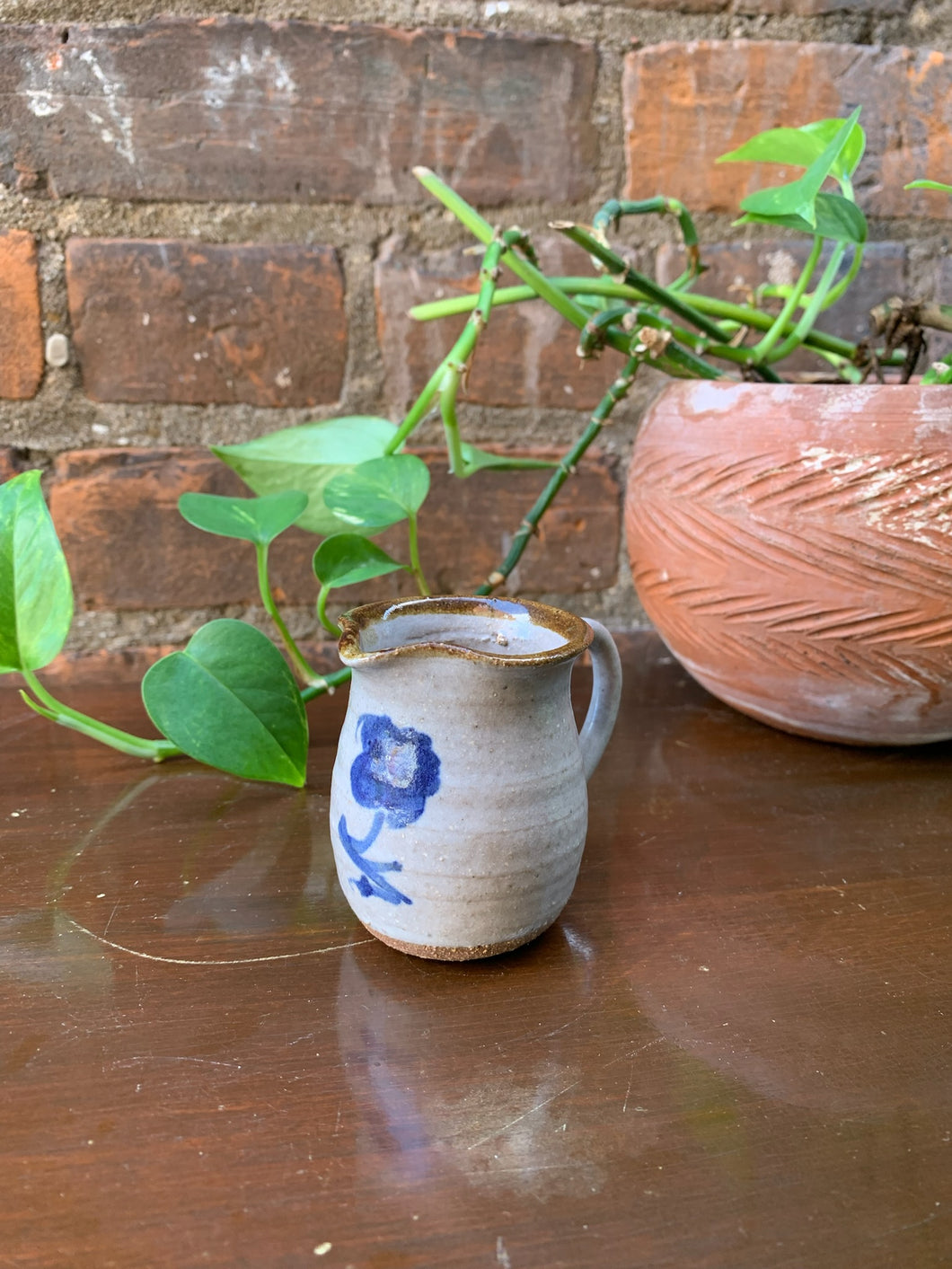 The Most Darling Signed Pottery Pitcher