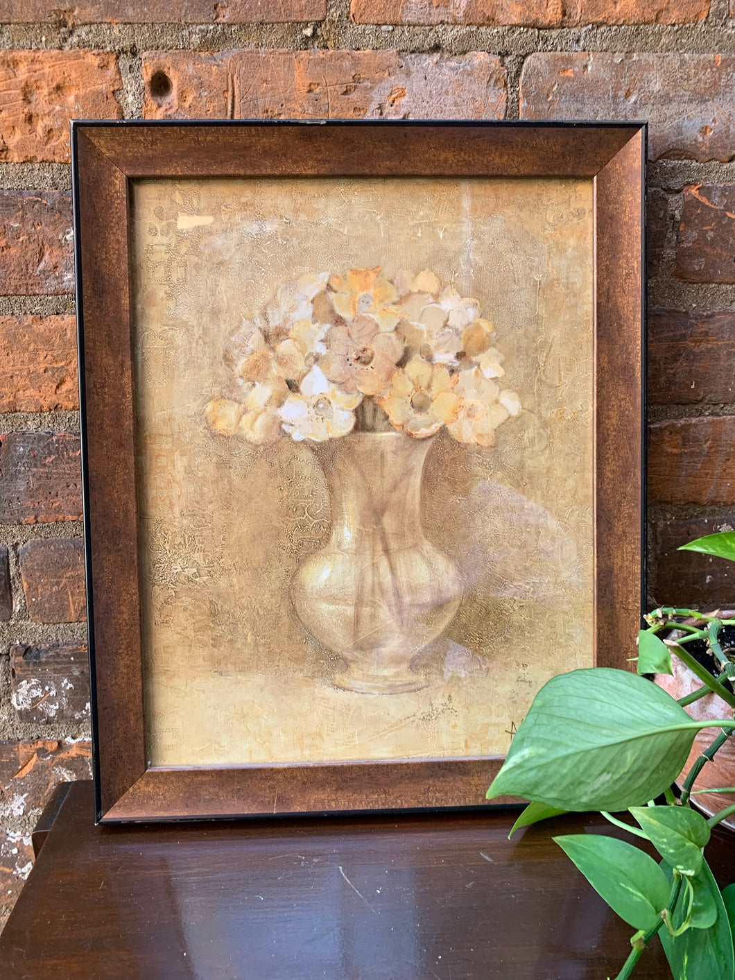 Lovely Neutral Bouquet Framed Print