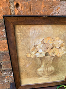 Lovely Neutral Bouquet Framed Print