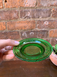 America 1776 Green Glass Dish