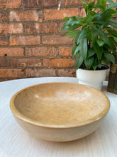 Load image into Gallery viewer, Large Vintage  Wooden Bowl