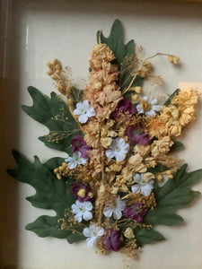 Beautiful Gramed Dried Floral Arrangement