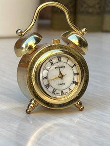 Vintage Miniature Quarts Shannon Clock