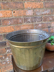 Extra Large Brass Planter