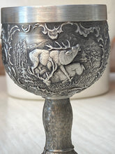 Load image into Gallery viewer, Exceptional Woodland German Pewter Mini Goblets