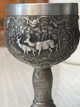 Load image into Gallery viewer, Exceptional Woodland German Pewter Mini Goblets