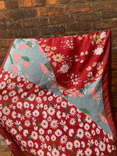 Load image into Gallery viewer, Beautiful Bold Berry Red Floral Scarf