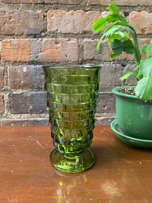 Retro Green Grass Vase