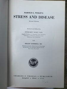 Stress & Disease (Harold G Wolffs) Second Edition