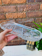 Load image into Gallery viewer, Beautiful Cut Crystal Oval Tray