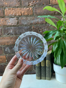 Lovely Cut Glass Round Dish