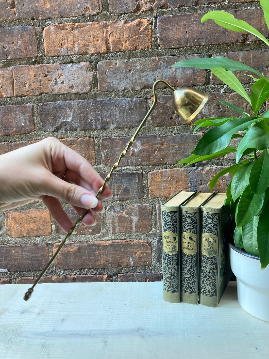 Vintage Brass Candle Snuffer