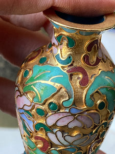 Spectacular Vintage Miniature Painted Vase