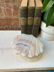 Onyx Alabaster Marble Clam Shell