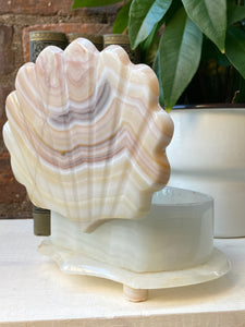 Onyx Alabaster Marble Clam Shell