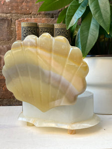 Onyx Alabaster Marble Clam Shell