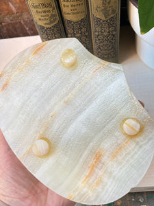 Onyx Alabaster Marble Clam Shell